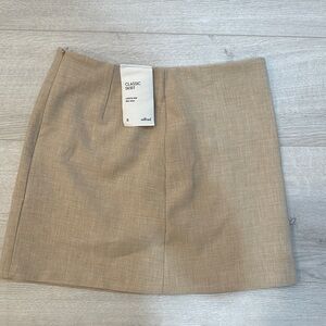 Aritzia Tan Mini Skirt NEW WITH TAGS